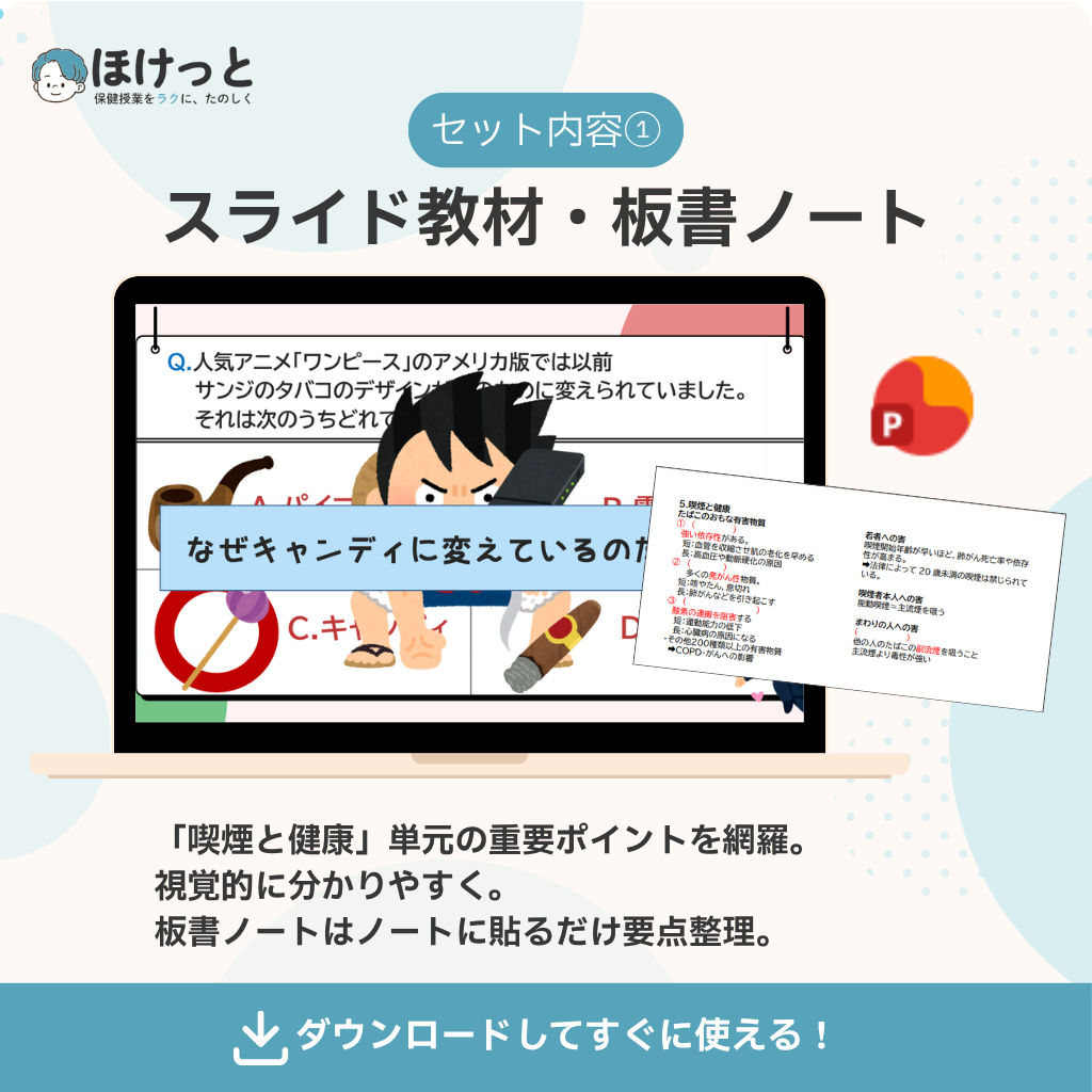 喫煙と健康商品説明画像②